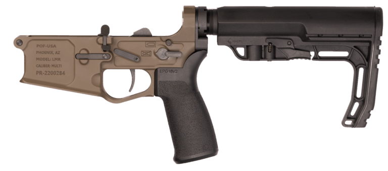 Patriot Brown Cerakote Assembled Rogue Lower Receiver.